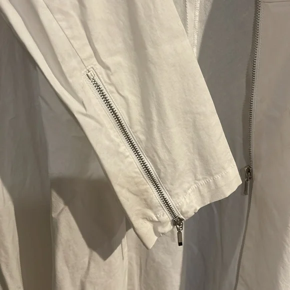 Zoey white zipper tunic size medium women’s - Picture 5 of 8